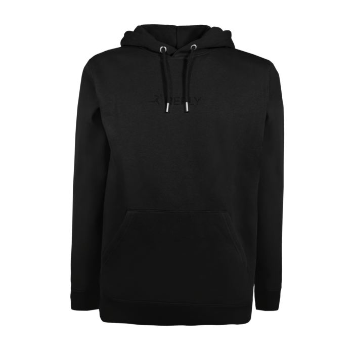 Hoodie Reply - Black on Black 1