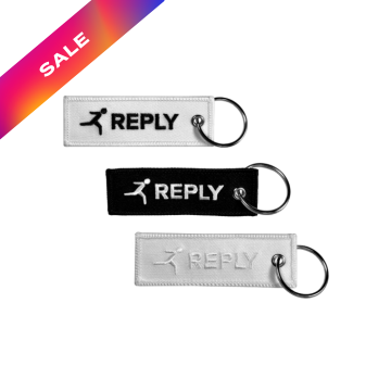Keychain Reply Black/White - Pack of 3